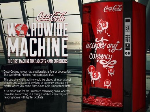 Coca-Cola Worldwide Machine ile sınırlar kalkıyor