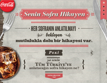 Coca-Cola'nın sofra hikâyeleri şimdi de Facebook'ta