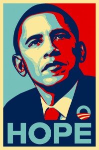 Shepard Fairey, "Obama Hope"