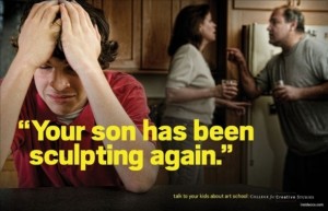 College for Creative Solution tarafından münferit olarak ve reklam ajansı Team Detroit ile birlikte hazırlanan seriler “uyuşturucudan beter” bir illet olan sanat hakkında farkındalık yaratarak ortalama düşünce tarzının sanata bakış açısını ironik bir dille eleştiriyor.