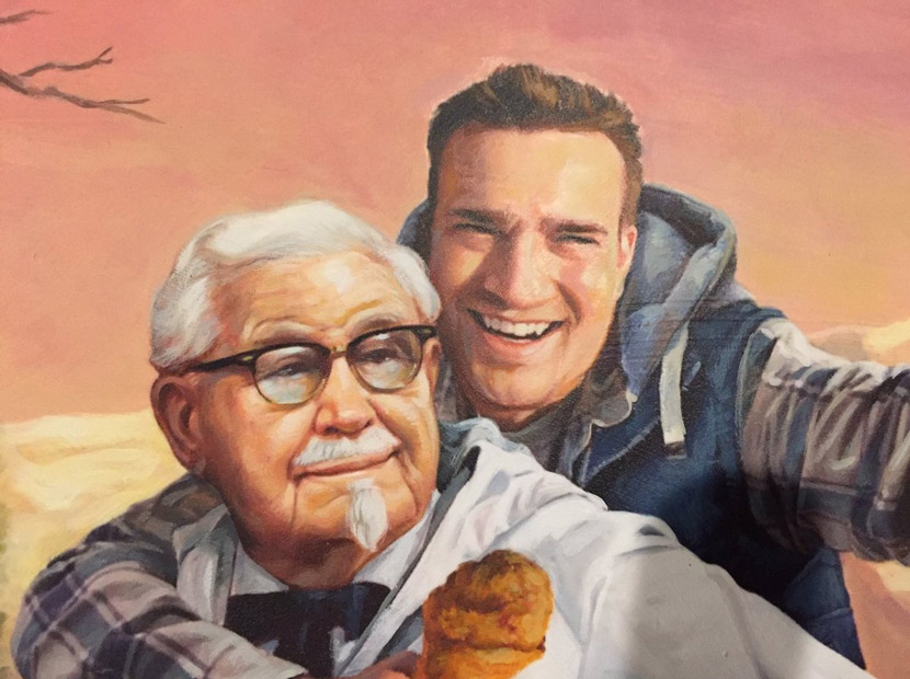 Twitter hesabının gizemini çözen adama KFC’den sanatsal tebrik