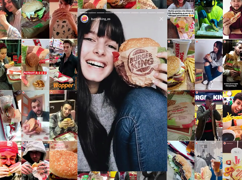 Burger King’ten yaratıcı Instagram Hikâyeler kullanımı