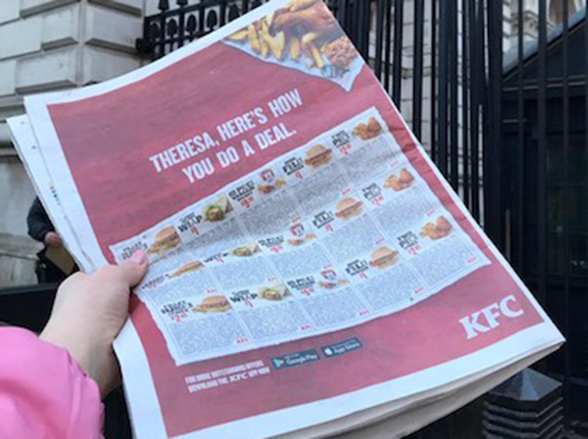 KFC’den Theresa May’e leziz bir tavsiye