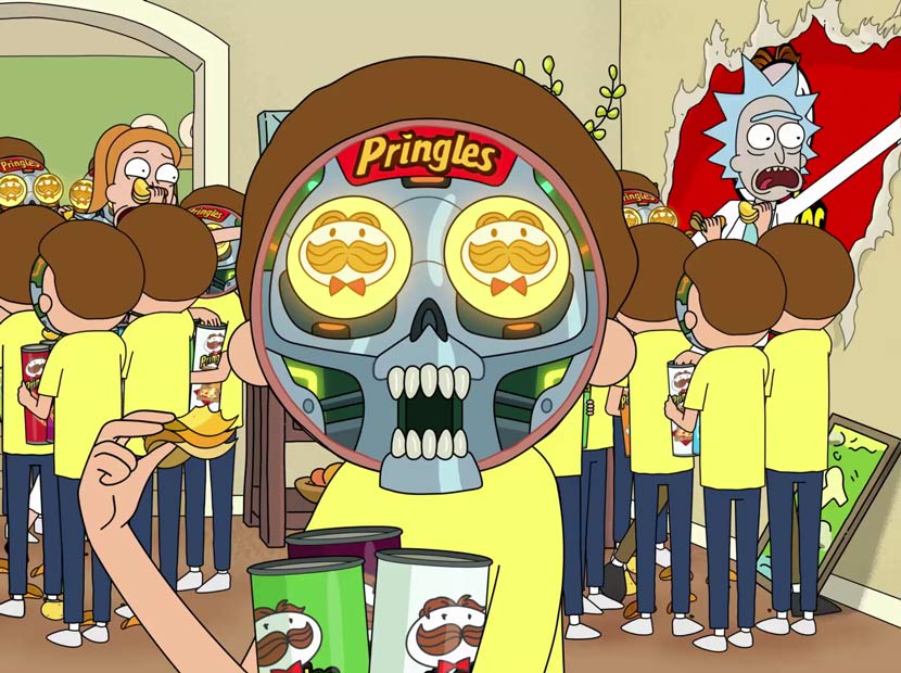 Rick and Morty Pringles evreninde