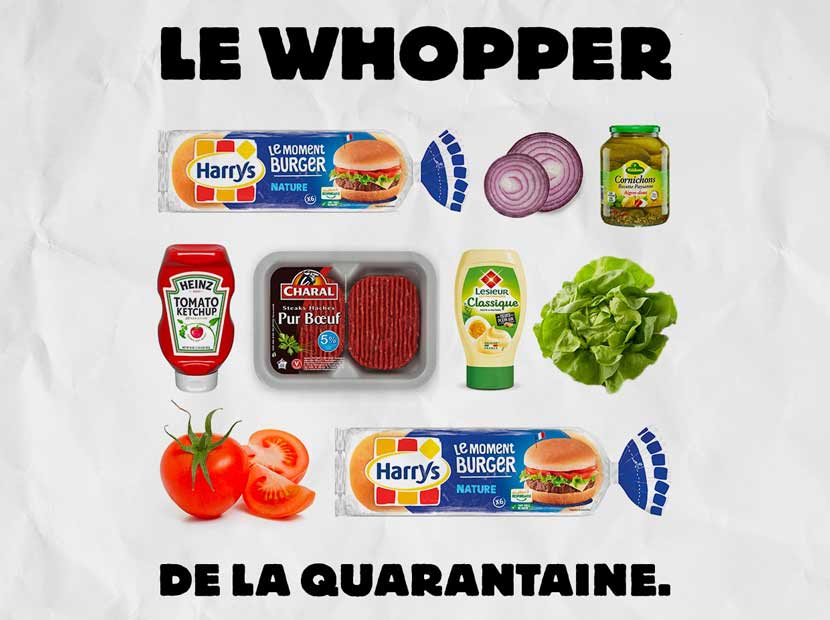 Burger King Fransa’dan Karantina Whopper tarifi
