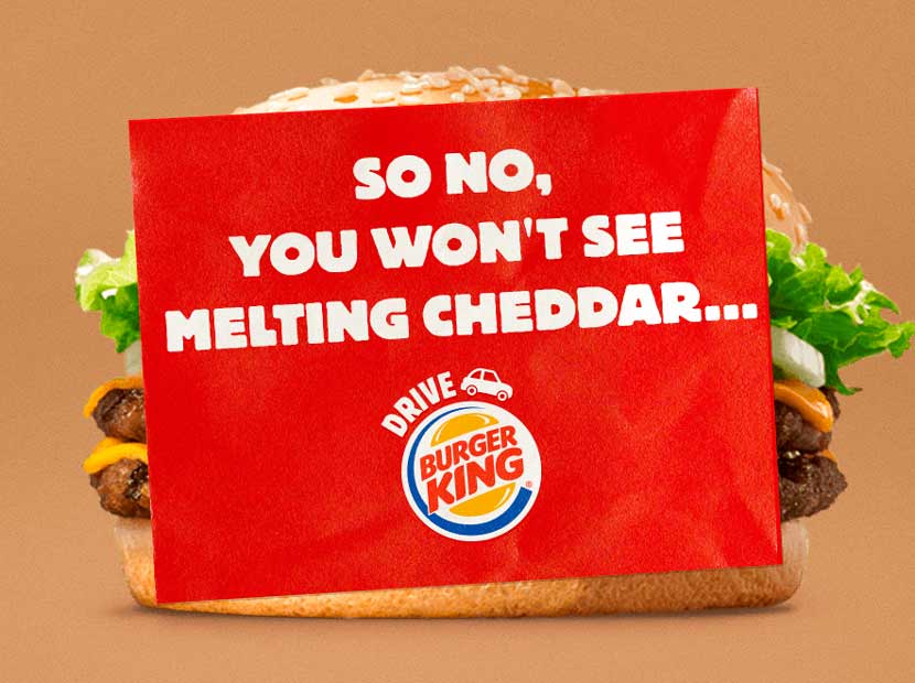 Burger King’den kendi ürünlerine sansür