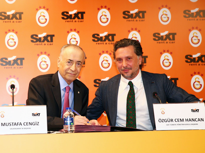 Galatasaray’ın yeni sponsoru SIXT rent a car
