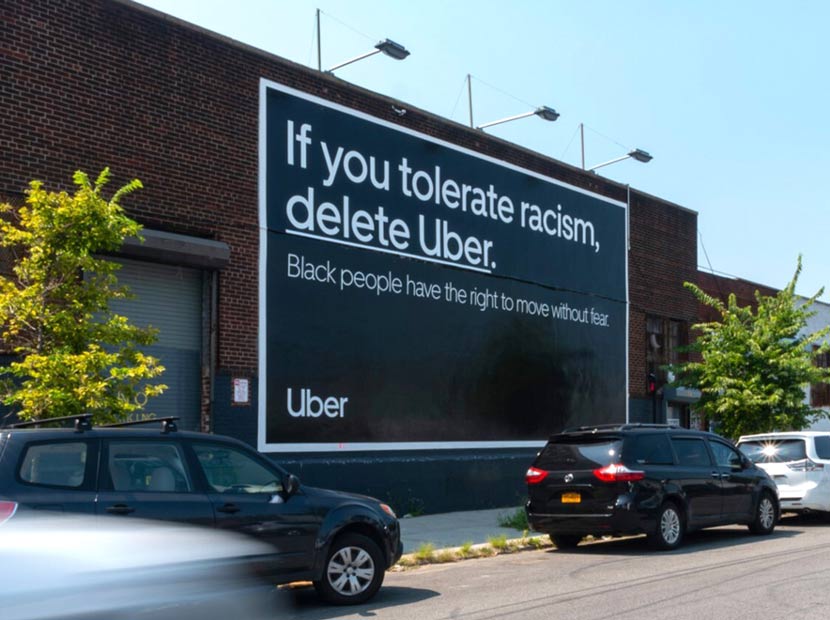Uber’den ırkçılığa karşı açık mesaj