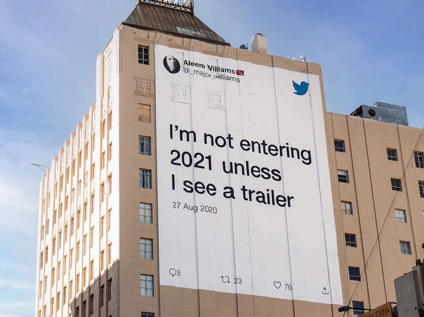 2020’ye isyan tweet’leri açıkhavada