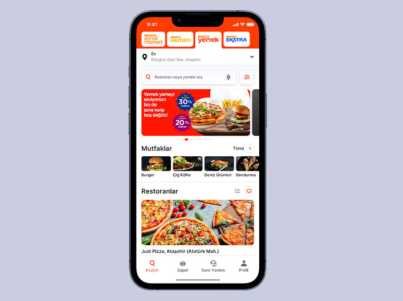 Migros’tan yeni online yemek platformu: Migros Yemek