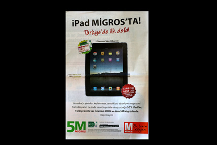 Halkımıza müjde: iPad Migros’ta