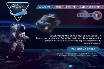 Aygaz uzaydan sonra Facebookta