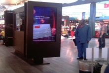 Havalimanında 3D reklam mecraları
