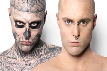 Loreal’in yeni reklamında Rick Genest oynuyor