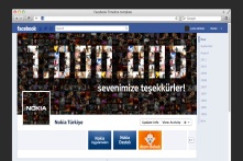 Nokia Türkiye Facebook sayfası 1.000.000 kişiye ulaştı