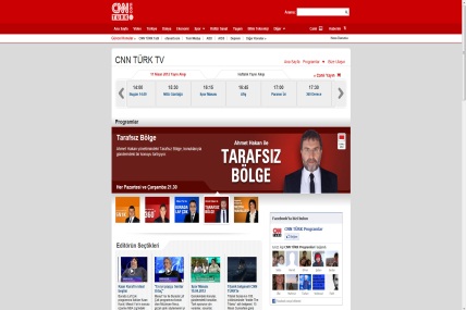 CNNTÜRK.com televizyon sayfalarını yeniledi