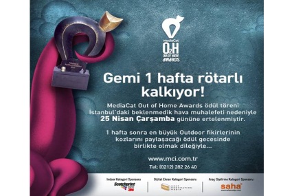 Out of Home Awards ödül töreni ertelendi